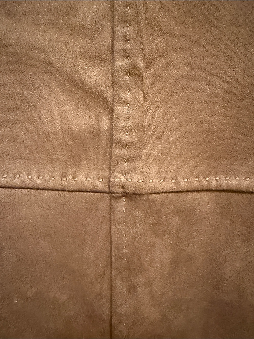Max Studio Brown Suede Midi Skirt - Picture 3 of 5